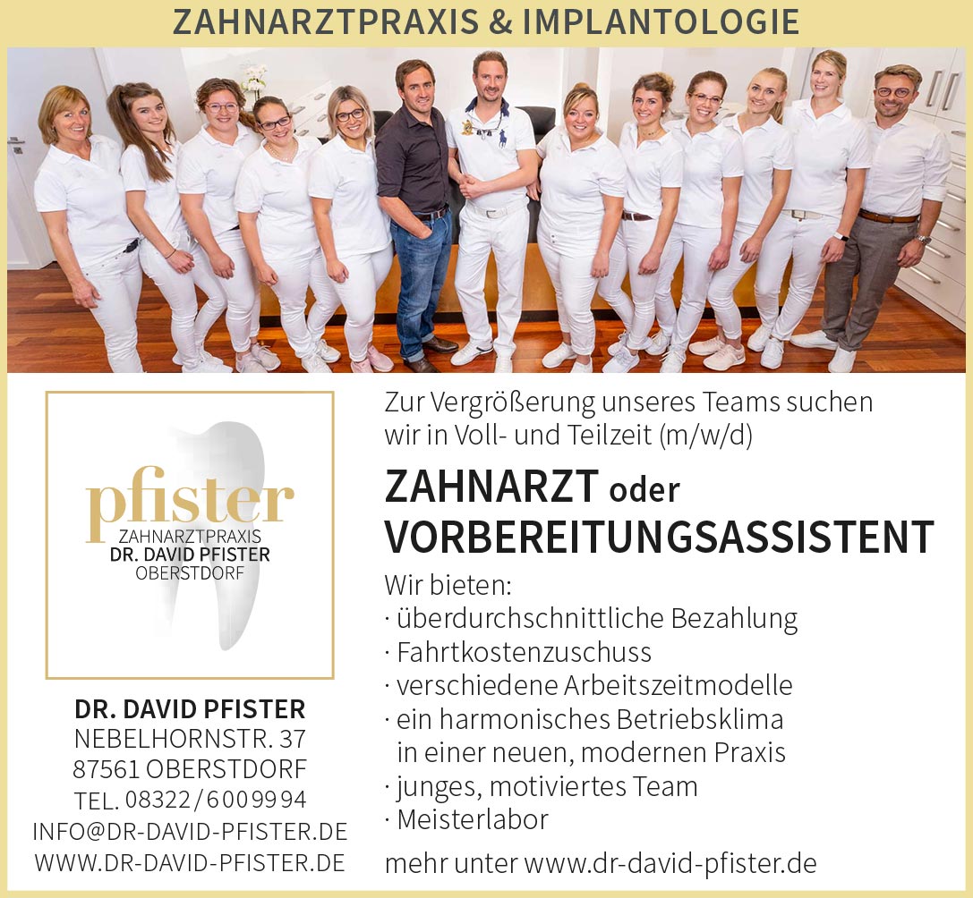 Aktuelle Stellenanzeige Oktober 2025