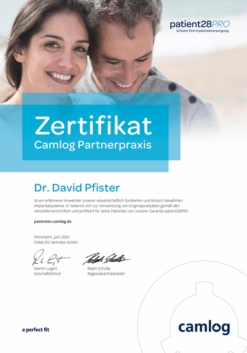 Camlog Zertifikat